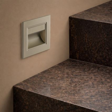 Brilagi - LED trappearmatur STEP LIGHT LED/1,5W/230V IP44 guld