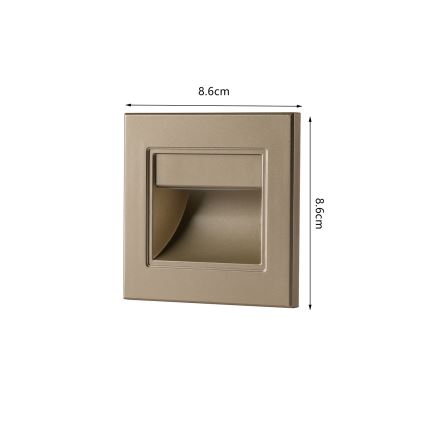 Brilagi - LED trappearmatur STEP LIGHT LED/1,5W/230V IP44 guld