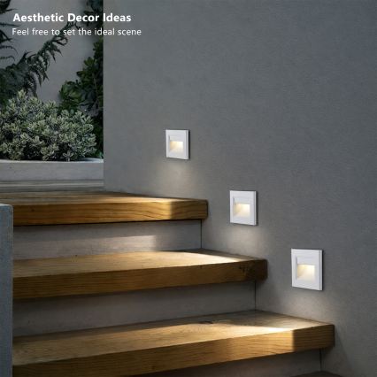 BRILAGI - LED trappebelysning STEP LIGHT LED/1,5W/230V IP44 hvid