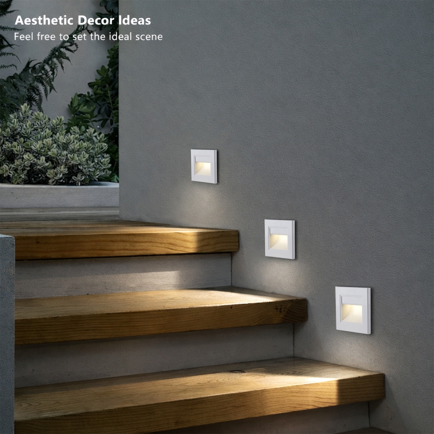 BRILAGI - LED trappebelysning STEP LIGHT LED/1,5W/230V IP44 hvid
