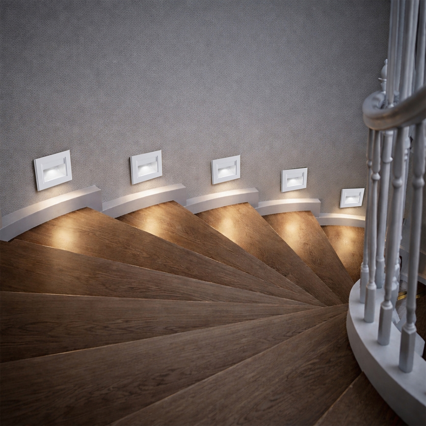 BRILAGI - LED trappebelysning STEP LIGHT LED/1,5W/230V IP44 hvid