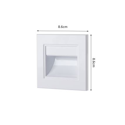 BRILAGI - LED trappebelysning STEP LIGHT LED/1,5W/230V IP44 hvid