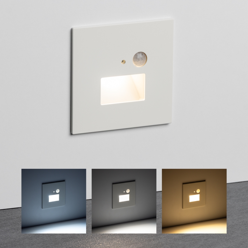 Brilagi - LED Trappelampe med bevægelsessensor JACK LED/1,5W/230V 3000K/4000K/6500K hvid