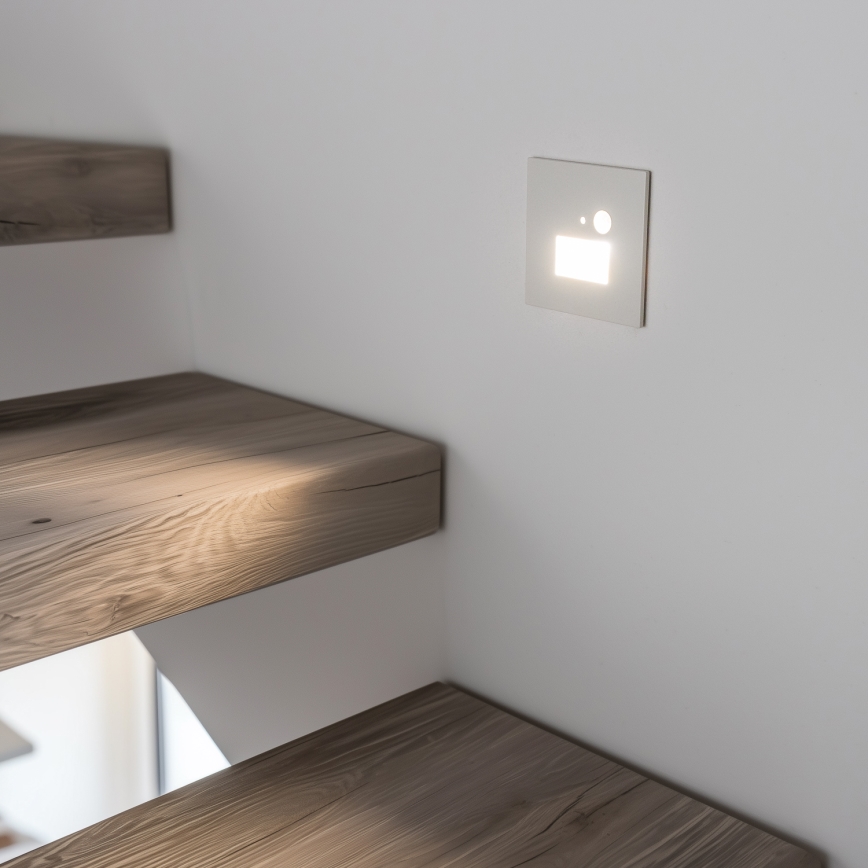 Brilagi - LED Trappelampe med bevægelsessensor JACK LED/1,5W/230V 3000K/4000K/6500K hvid