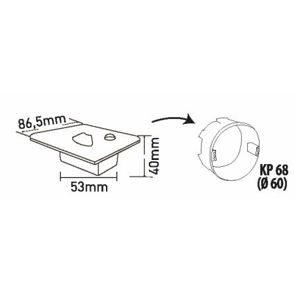Brilagi - LED Trappelampe med bevægelsessensor JACK LED/1,5W/230V 3000K/4000K/6500K hvid