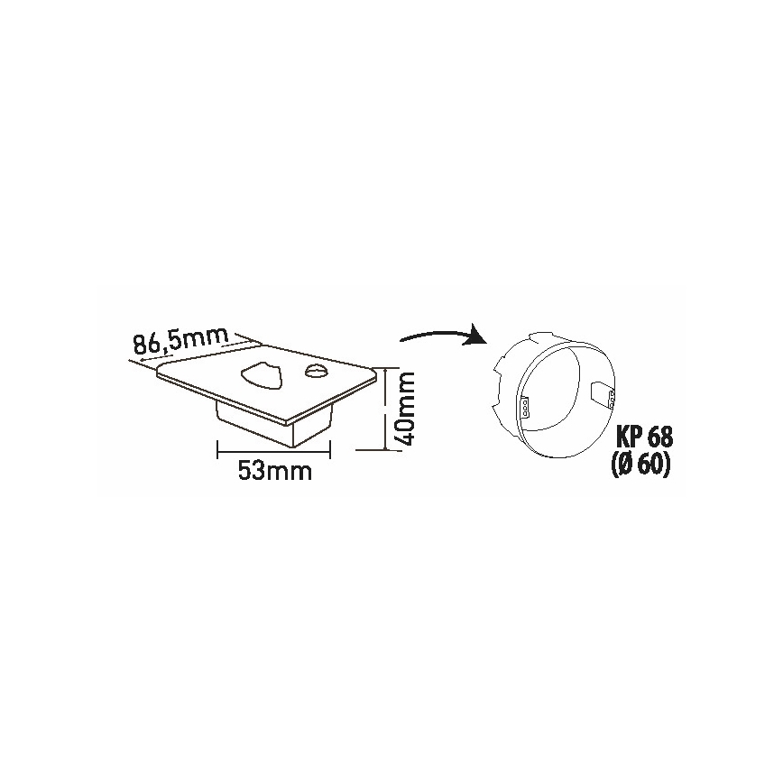 Brilagi - LED Trappelampe med bevægelsessensor JACK LED/1,5W/230V 3000K/4000K/6500K hvid
