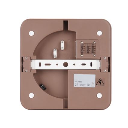 Brilagi - LED udendørs loftlampe med sensor BENE LED/24W/230V 26x26 cm brun IP54