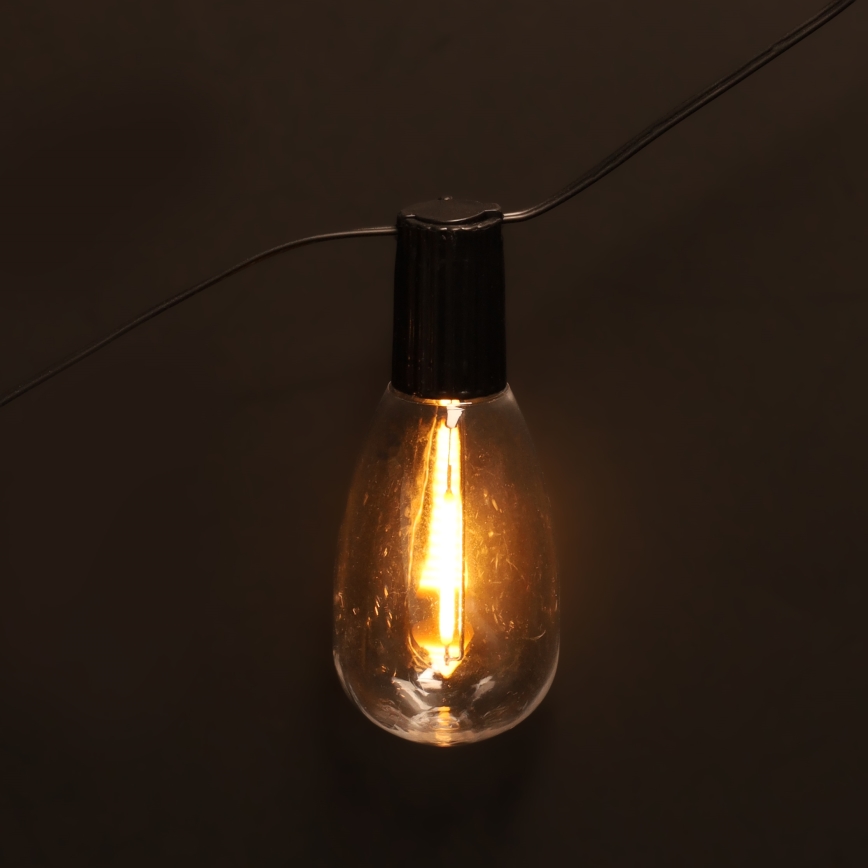 Brilagi - LED udendørs dekorationslyskæde 10xLED/3xAA 3,2m IP44 varm hvid