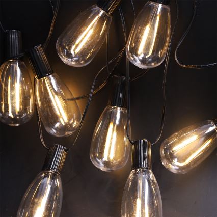 Brilagi - LED udendørs dekorationslyskæde 10xLED/3xAA 3,2m IP44 varm hvid