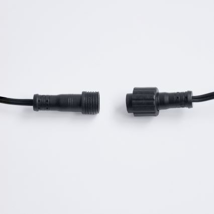 Brilagi - LED udendørs dekorationslyskæde GIRLANDA 10xE12/0,6W/230V 8m sort IP44 varm hvid