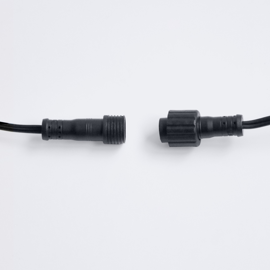Brilagi - LED udendørs dekorationslyskæde GIRLANDA 10xE12/0,6W/230V 8m sort IP44 varm hvid