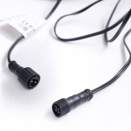 Brilagi - LED udendørs dekorationslyskæde GIRLANDA 10xE12/0,6W/230V 8m sort IP44 varm hvid