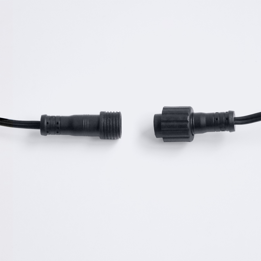 Brilagi - LED udendørs dekorationskæde GIRLANDA 25xE12/0,36W/24V 20 m sort IP44 varm hvid