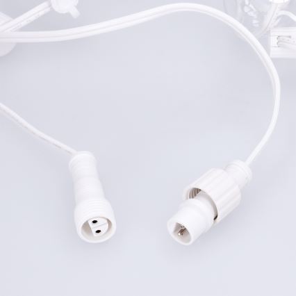 Brilagi - LED udendørs dekorativ lyskæde GIRLANDA 25xE12/0,6W/230V 20m hvid IP44 varm hvid