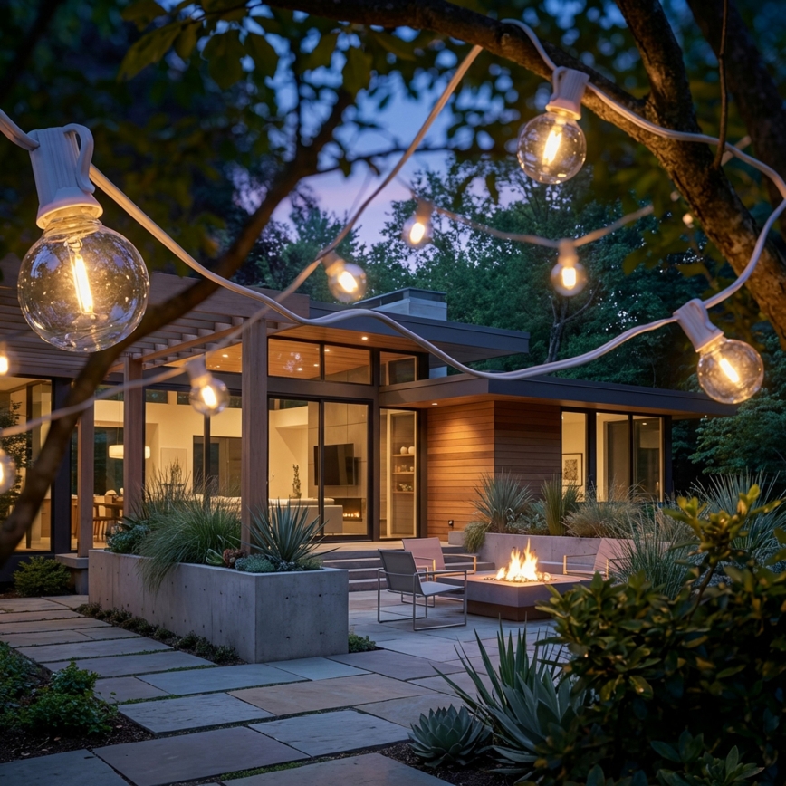 Brilagi - LED udendørs dekorationslyskæde GIRLANDA 10xE12/0,6W/230V 8m hvid IP44 varmhvid