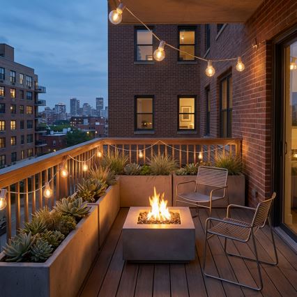 Brilagi - LED udendørs dekorationslyskæde GIRLANDA 10xE12/0,6W/230V 8m hvid IP44 varmhvid