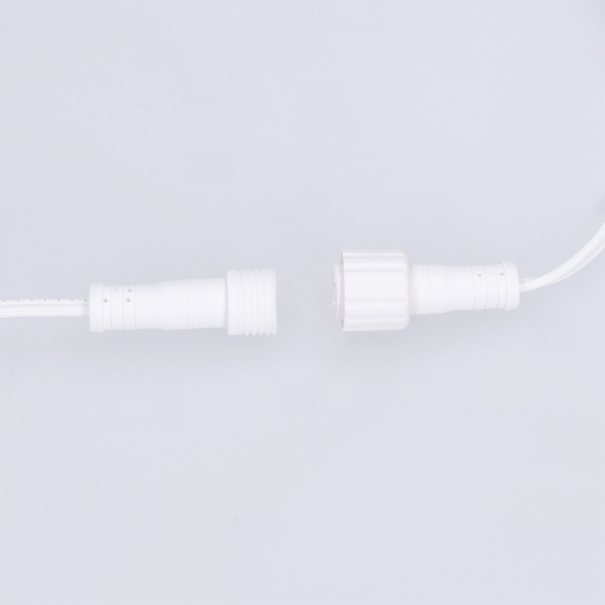 Brilagi - LED udendørs dekorationslyskæde GIRLANDA 10xE12/0,6W/230V 8m hvid IP44 varmhvid