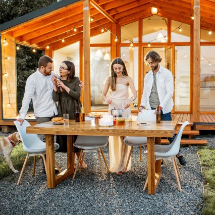 Brilagi - LED udendørs dekorationskæde GIRLANDA 25xE12/0,8W/230V 20m grøn IP44 varm hvid