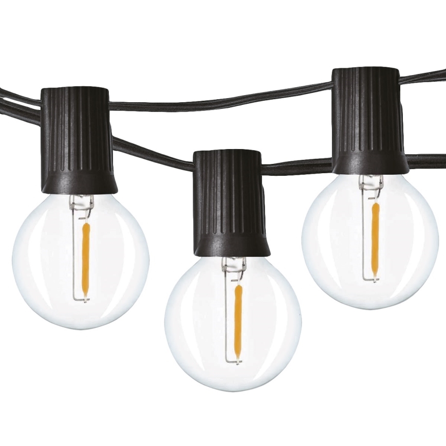 Brilagi - LED udendørs dekorativ lyskæde GIRLANDA 25xE12/0,8W/230V 20m IP44 kølig hvid