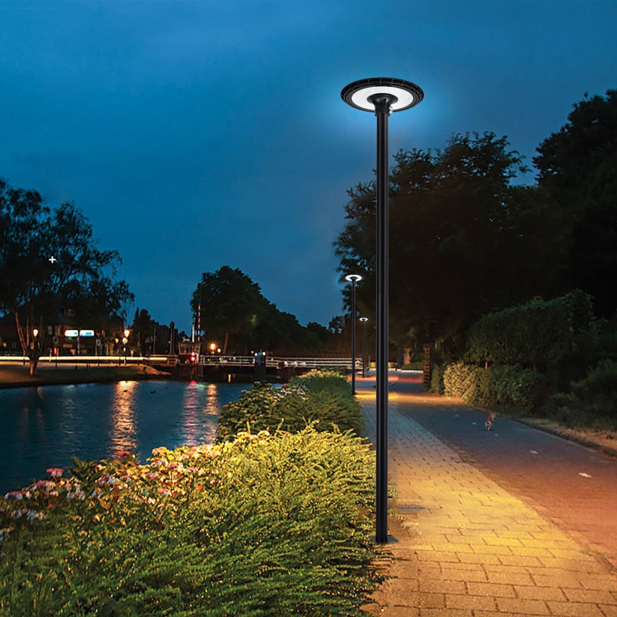 Brilagi - LED udendørs gadelampe med 3 m mast URBANSPARK LED/120W/230V sort IP65