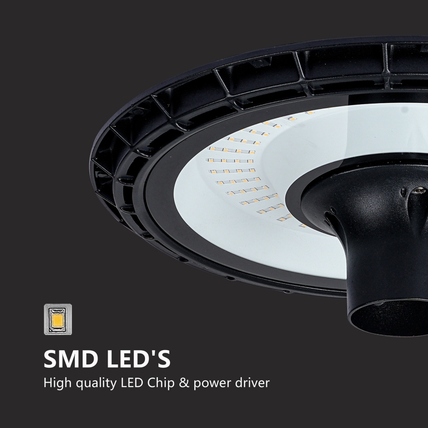 Brilagi - LED udendørs gadelampe med 3 m mast URBANSPARK LED/120W/230V sort IP65