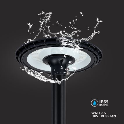 Brilagi - LED udendørs gadelampe med 3 m mast URBANSPARK LED/120W/230V sort IP65