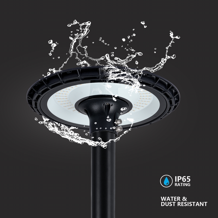 Brilagi - LED udendørs gadelampe med 3 m mast URBANSPARK LED/120W/230V sort IP65
