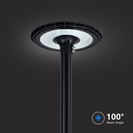 Brilagi - LED udendørs gadelampe med 3 m mast URBANSPARK LED/120W/230V sort IP65