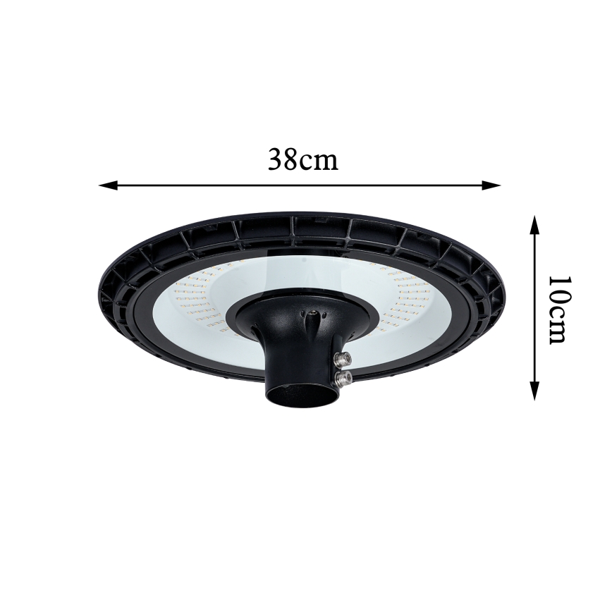 Brilagi - LED udendørs gadelampe med 3 m mast URBANSPARK LED/120W/230V sort IP65