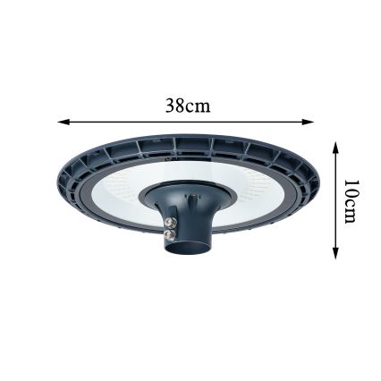Brilagi - LED udendørs gadelampe med 3 m stolpe URBANSPARK LED/120W/230V antracit IP65