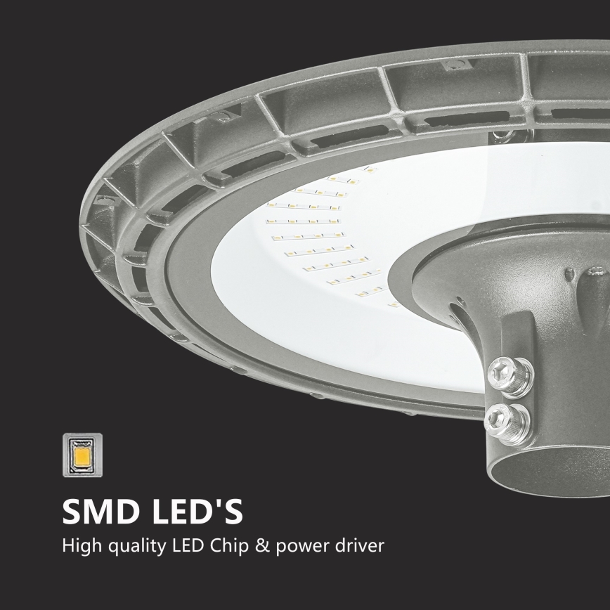 BRILAGI - LED Udendørs gadelampe med mast 3 m URBANSPARK LED/120W/230V grå IP65