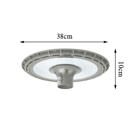 BRILAGI - LED Udendørs gadelampe med mast 3 m URBANSPARK LED/120W/230V grå IP65