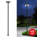 Brilagi - LED udendørs gadelampe med 4 m mast URBANSPARK LED/120W/230V sort IP65