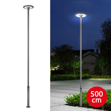 Brilagi - LED udendørs gadelampe med 5 m mast URBANSPARK LED/120W/230V antracit IP65