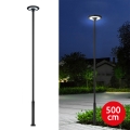 Brilagi - LED udendørs gadelampe med 5 m mast URBANSPARK LED/120W/230V sort IP65
