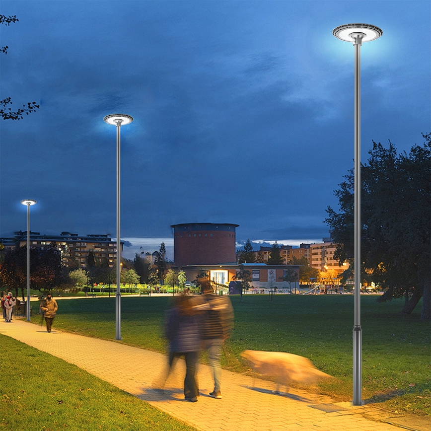 Brilagi - LED udendørs gadelampe med 5 m mast URBANSPARK LED/120W/230V antracit IP65