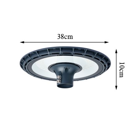 Brilagi - LED udendørs gadelampe med 5 m mast URBANSPARK LED/120W/230V antracit IP65