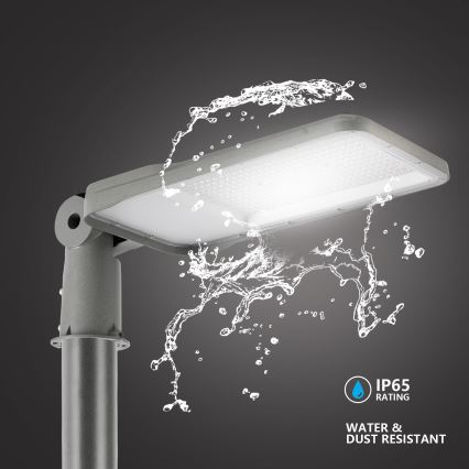 Brilagi - LED udendørs gadelampe med leddelt beslag URBANLIGHT LED/200W/230V grå IP65