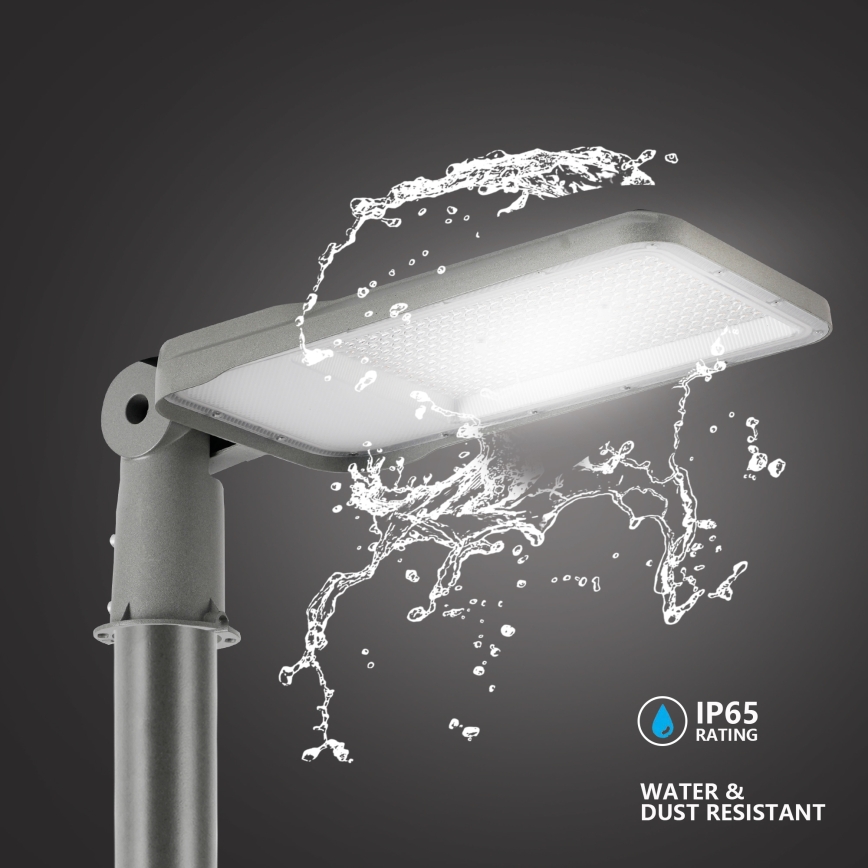 Brilagi - LED udendørs gadelampe med leddelt beslag URBANLIGHT LED/200W/230V grå IP65