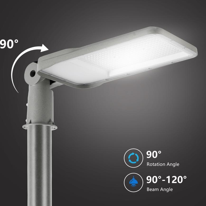 Brilagi - LED udendørs gadelampe med leddelt beslag URBANLIGHT LED/200W/230V grå IP65