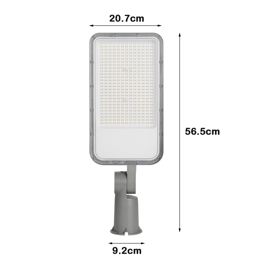 Brilagi - LED udendørs gadelampe med leddelt beslag URBANLIGHT LED/200W/230V grå IP65