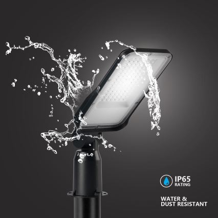 Brilagi - URBANLIGHT LED udendørs gadelampe med justerbart ledfæste 50W/230V sort IP65