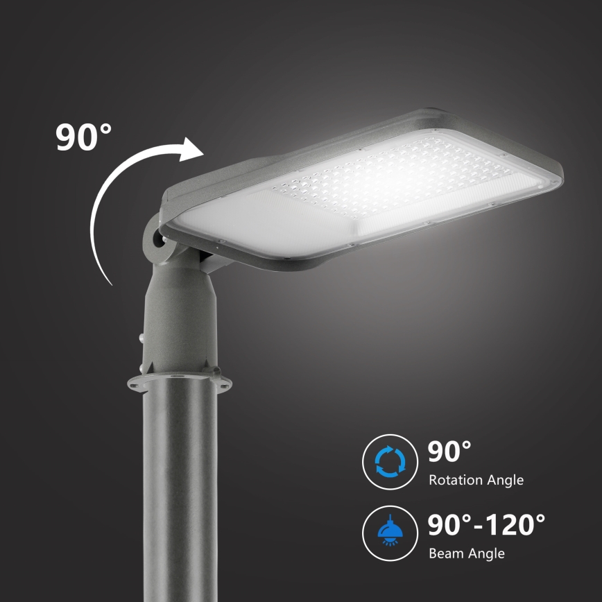 Brilagi - LED udendørs gadelampe med drejefunktion URBANLIGHT LED/100W/230V grå IP65