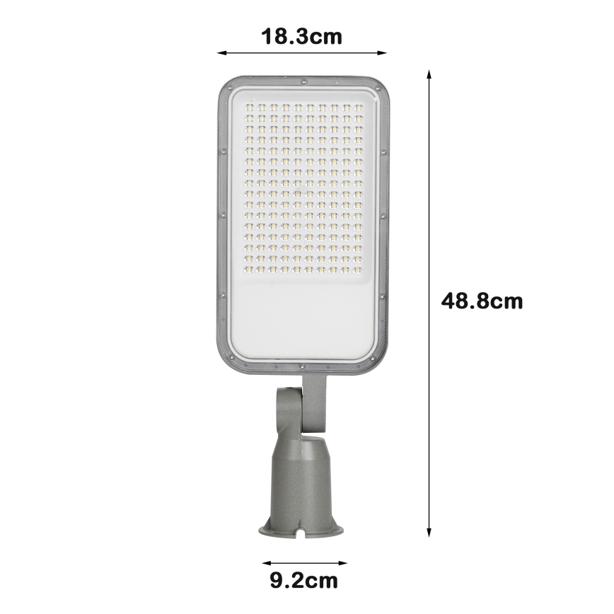 Brilagi - LED udendørs gadelampe med drejefunktion URBANLIGHT LED/100W/230V grå IP65