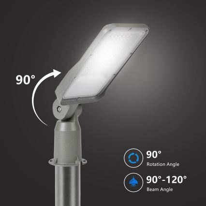 Brilagi - LED udendørs gadelampe med justerbart led URBANLIGHT LED/50W/230V grå IP65