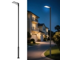 Brilagi - LED udendørs gadelampe med stolpe og leddelt arm 5 m URBANLIGHT LED/200W/230V sort IP65