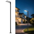 Brilagi - LED udendørs gadelampe med søjle og leddelt arm 3 m URBANLIGHT LED/200W/230V sort IP65