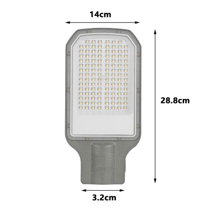 Brilagi - LED udendørs gadelampe URBANLIGHT LED/50W/230V grå IP65