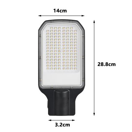 Brilagi - LED udendørs gadelampe URBANLIGHT LED/50W/230V, sort, IP65