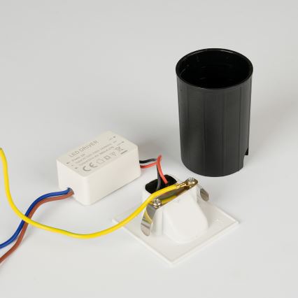 Brilagi - LED udendørs indbygningsarmatur STAIRDOT LED/2W/230V hvid IP65 firkantet